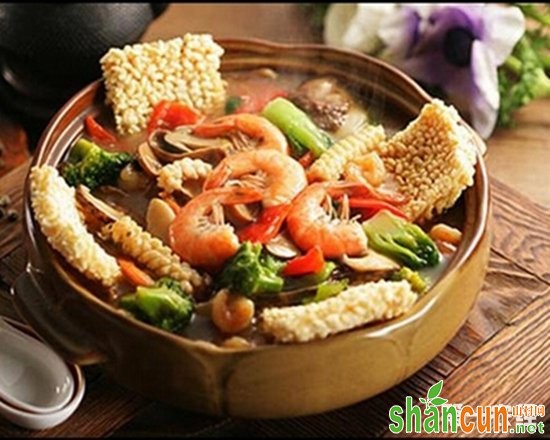 安徽安庆特产：锅粑汤（图片）