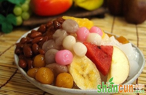 台湾台中特产美食：幸发亭蜜豆冰