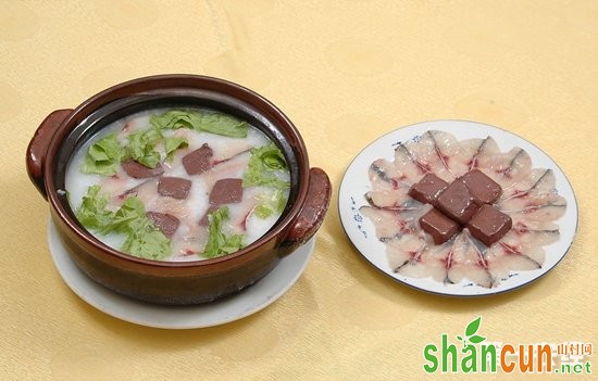 广东东莞特产：猪红粥（图片）