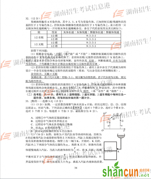 2018全国一卷理综试题及答案11