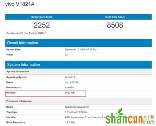 vivo NEX双屏版现身跑分网站GeekBench，成绩优异