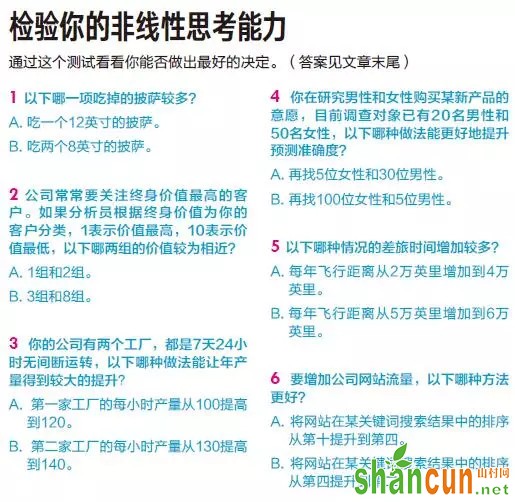 正确的商业决策一定要远离线性思维