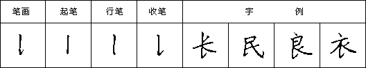 钢笔楷书笔画的特点与写法