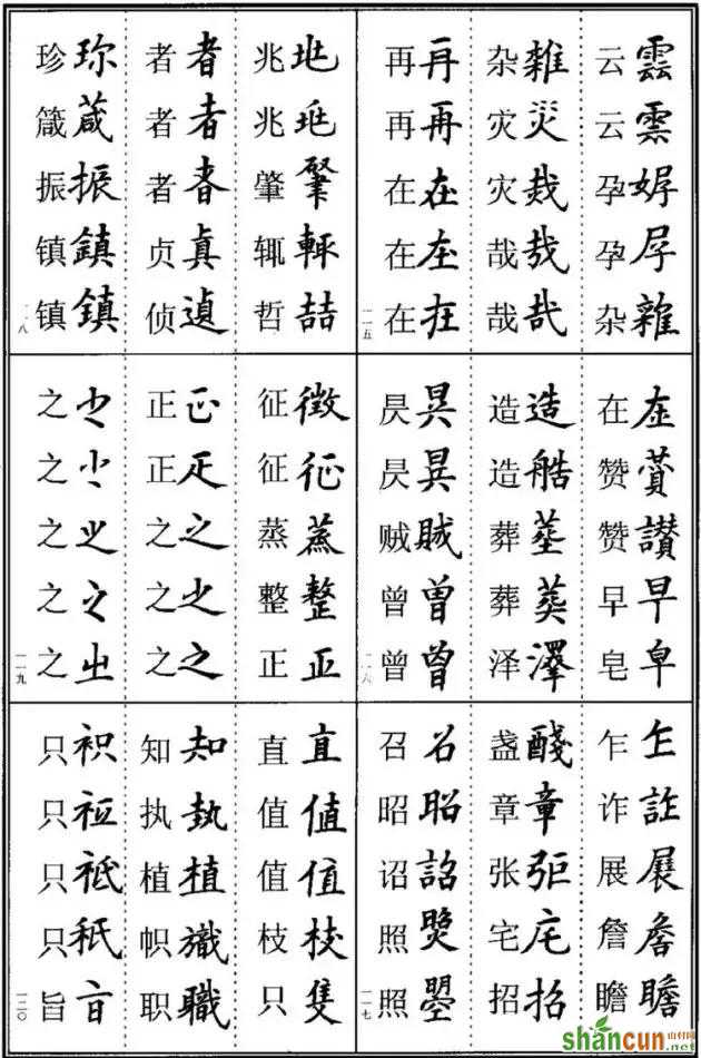 《楷书异体字表》，楷书这样写可不是错别字！