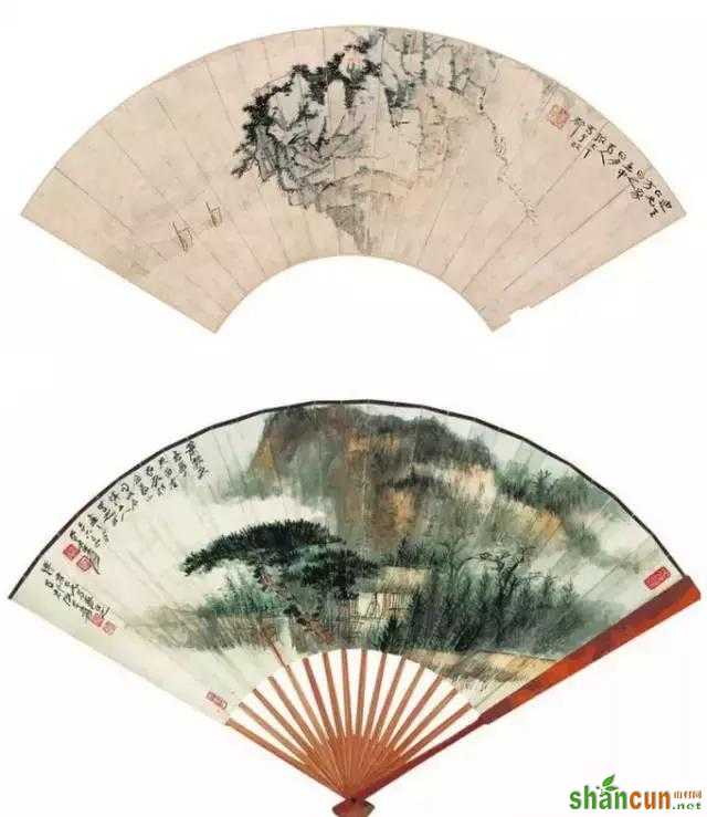 张大千最全扇面150幅，美极了