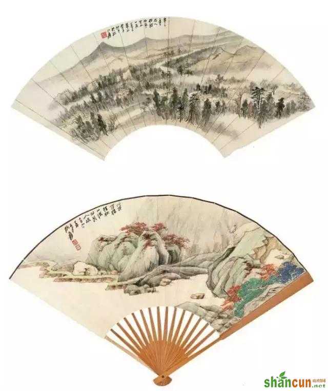 张大千最全扇面150幅，美极了