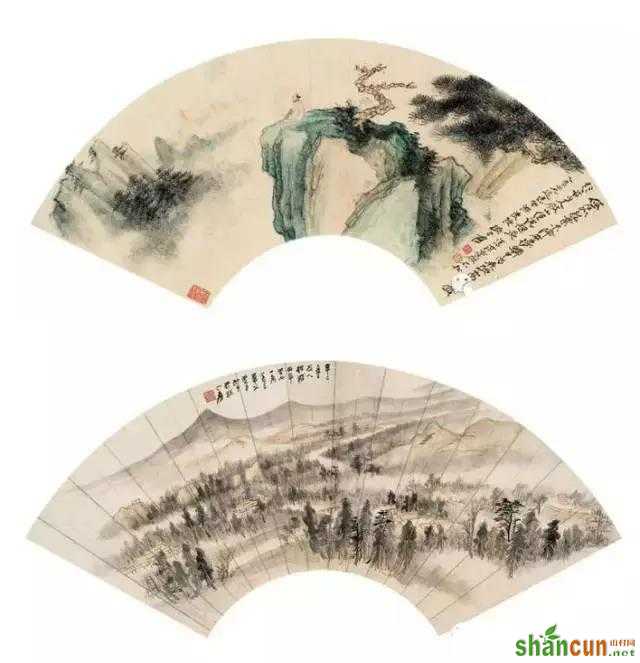 张大千最全扇面150幅，美极了