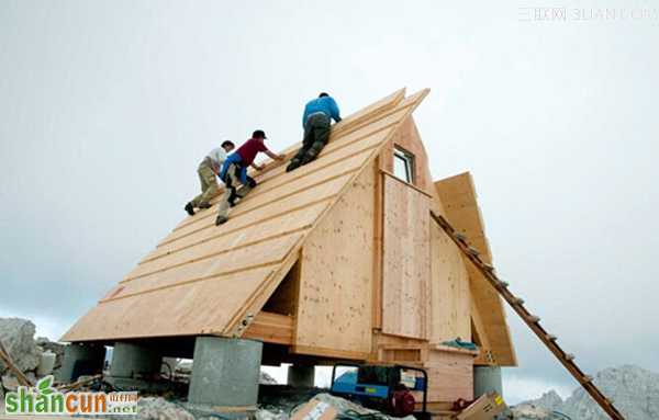 阿尔卑斯山巅的极景小屋 