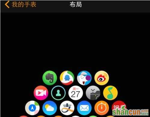 Apple Watch,Apple Watch设置主屏应用图标,Apple Watch主屏应用图标