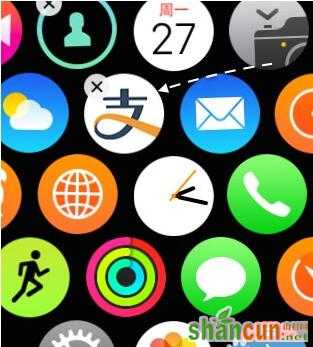 Apple Watch,Apple Watch设置主屏应用图标,Apple Watch主屏应用图标