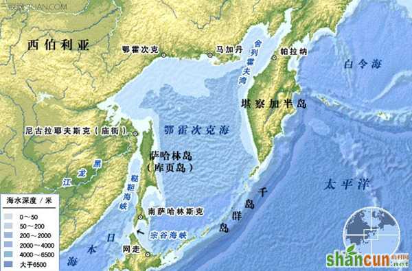 世界上最大的海第八名：北海（鄂霍次克海）160万平方公里