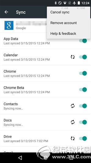 android5.0取消同步bug已修复 android5.1恢复正常2