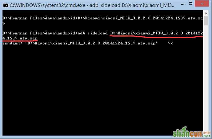 adb sideload刷机教程