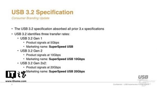 USB-IF公布最新USB命名规范 标准都将被叫做USB 3.2