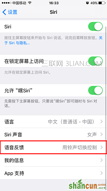 如何把Siri语音反馈设置为始终打开模式   山村