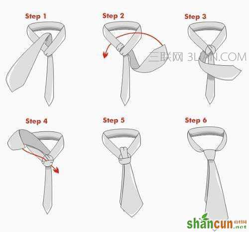2012最新的七种常见的领带打法图解(3)