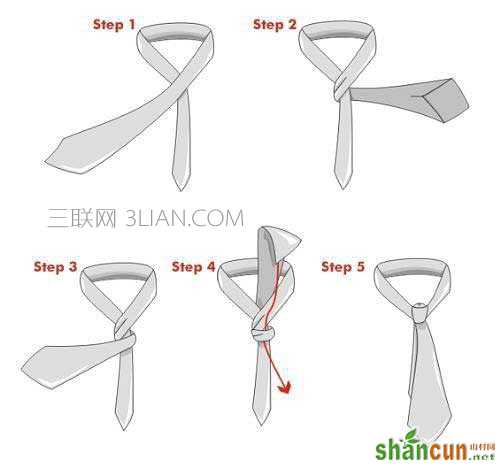2012最新的七种常见的领带打法图解(1)