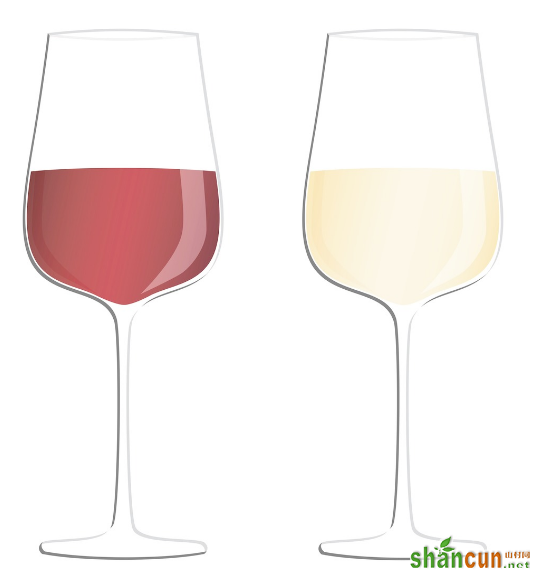 白葡萄酒和红葡萄酒的区别 山村