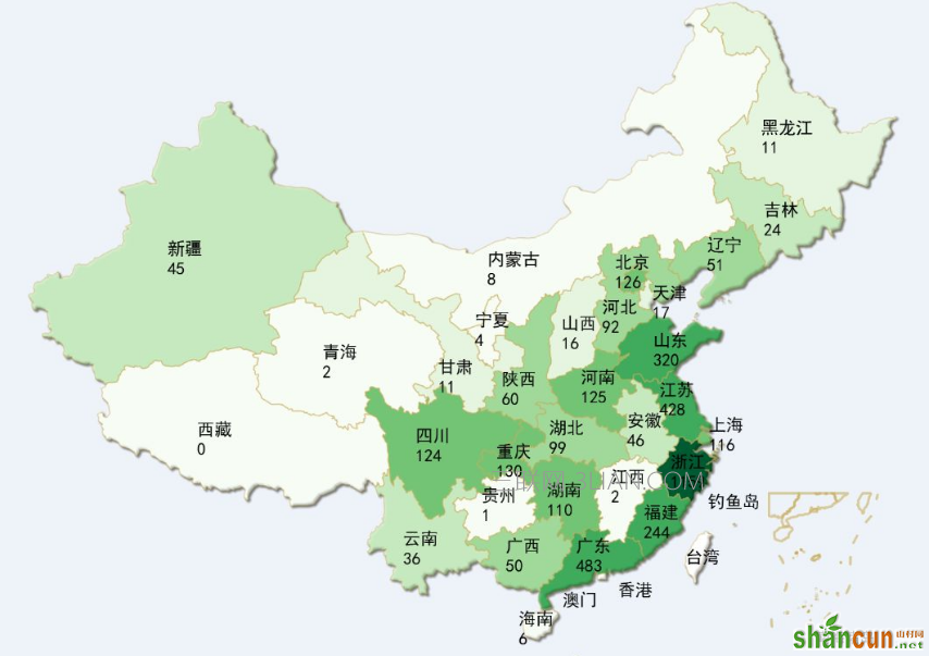 中国有几个省，每个省的简称是什么    山村