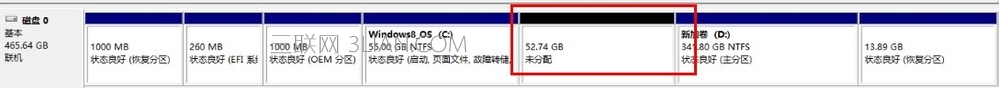 Windows8系统无损分区的方法