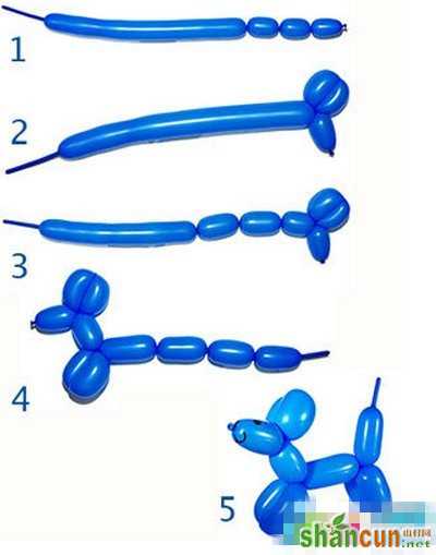 气球造型教程图解，如何做气球造型好看   山村