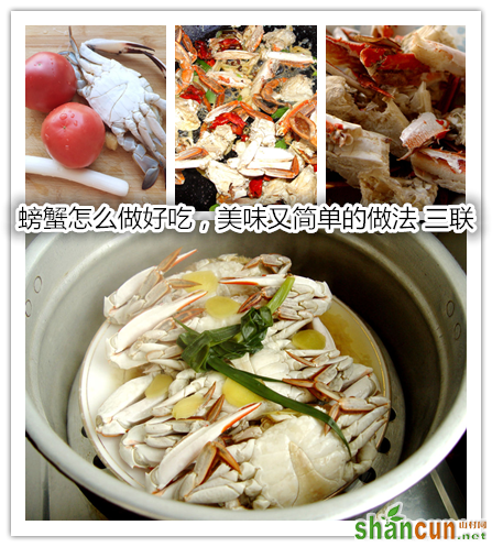 螃蟹怎么做好吃，美味又简单的做法 山村.png