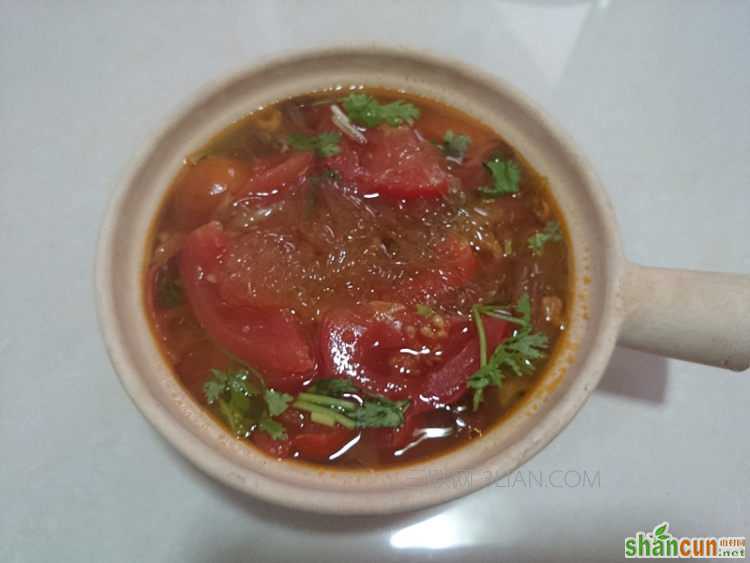 番茄红薯粉丝汤的做法步骤11