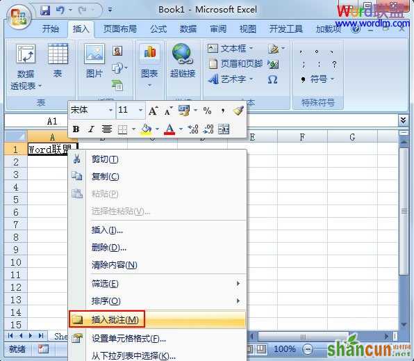 Excel2007如何只复制批注不复制内容？ 山村