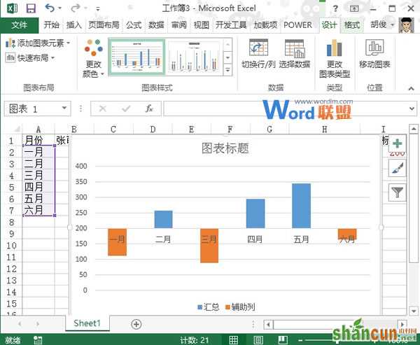 Excel2013图表制作实例：达标图