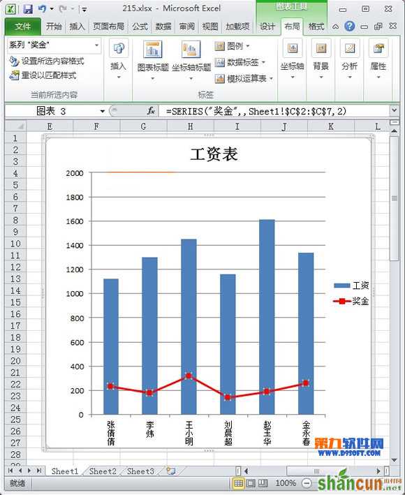 如何使Excel折线图的拐点更美 山村