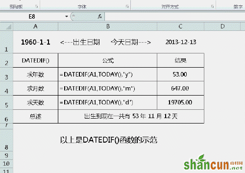 EXCEL2010版实用技巧 如何计算年龄、工龄