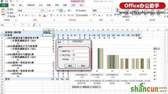 Excel中数据透视图在教师课时数据统计中的应用