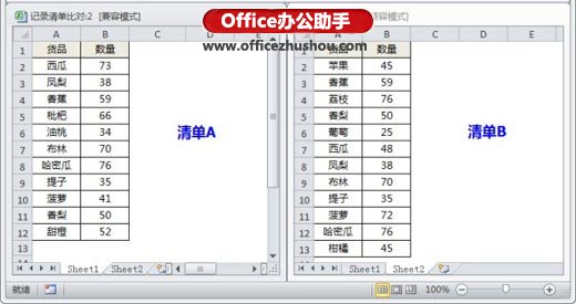 Excel表格中数据比对和查找的几种技巧