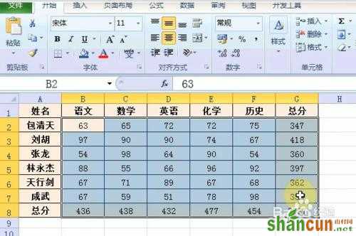 办公excel的基本操作   山村