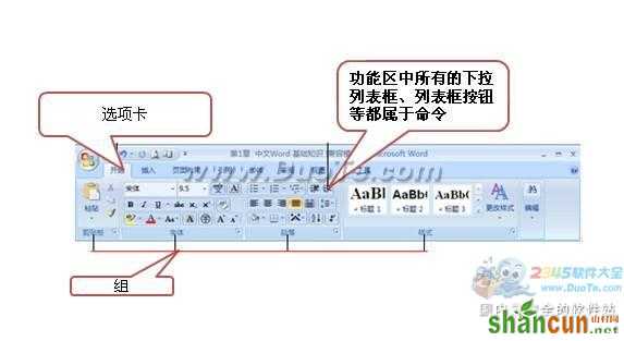 Word2007界面简介   山村