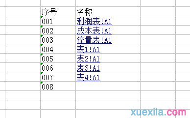 手把手教你做EXCEL目录表