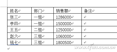 Word如何实现表格排序 山村