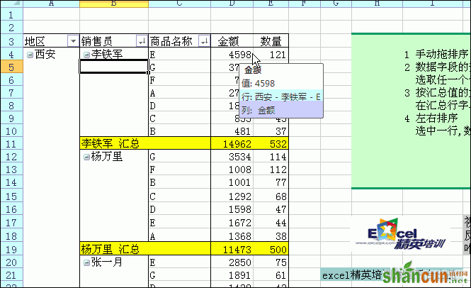 Excel数据透视表10大常用技巧