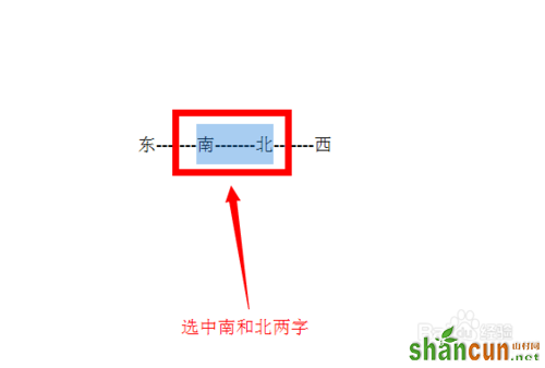 如何在Word里制作一个方向指南针