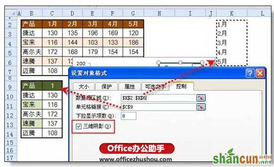 使用窗体+Index函数制作Excel动态图表