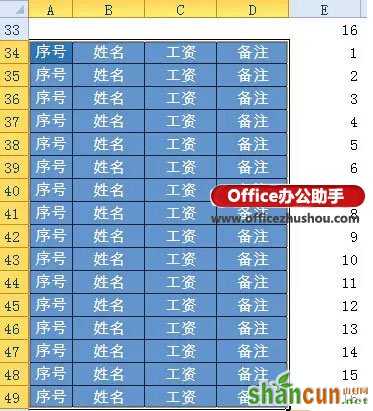 使用Excel表格快速制作工资条的方法