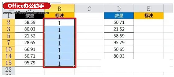 使用高级筛选比较Excel两列数据异同的方法