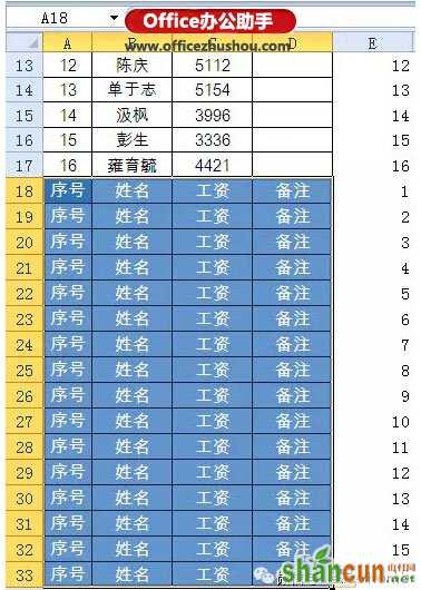 使用Excel快速生成工资条的方法