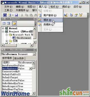 Word2003为宏添加VBA项目的数字证书签名