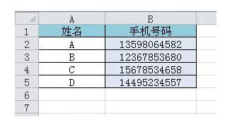 怎样设置excel表格中手机号码分段显示  山村