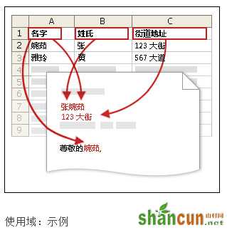 使用Word邮件合并创建并打印信函及其他文档