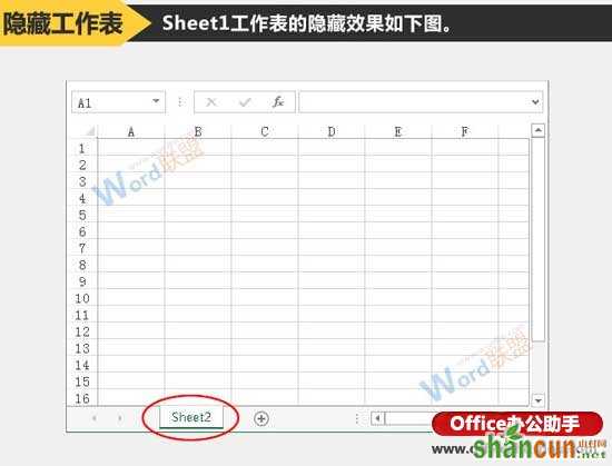 隐藏与显示Excel工作表的方法