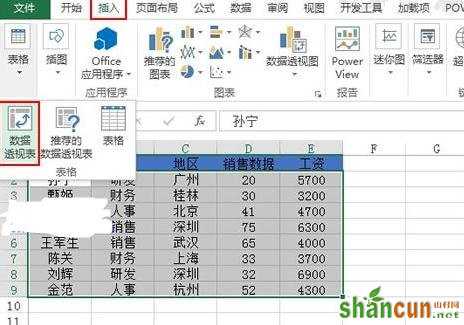 怎么统计Excel分类所占的百分比 山村