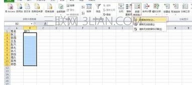 如何在EXcel2010中自定义下拉列表输入