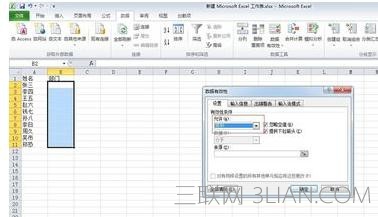 如何在EXcel2010中自定义下拉列表输入